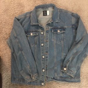 Target (original use) oversized jean jacket